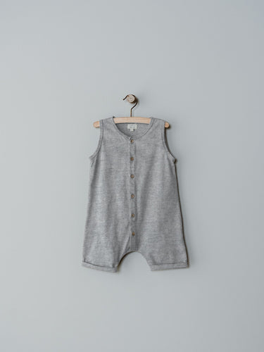 The Simple Folk Beach Bum Playsuit, Grey Melange